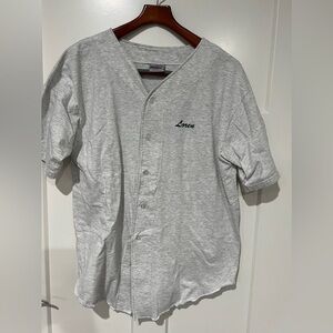 Vintage Baseball Button Up Tee ‘99 Sz XL